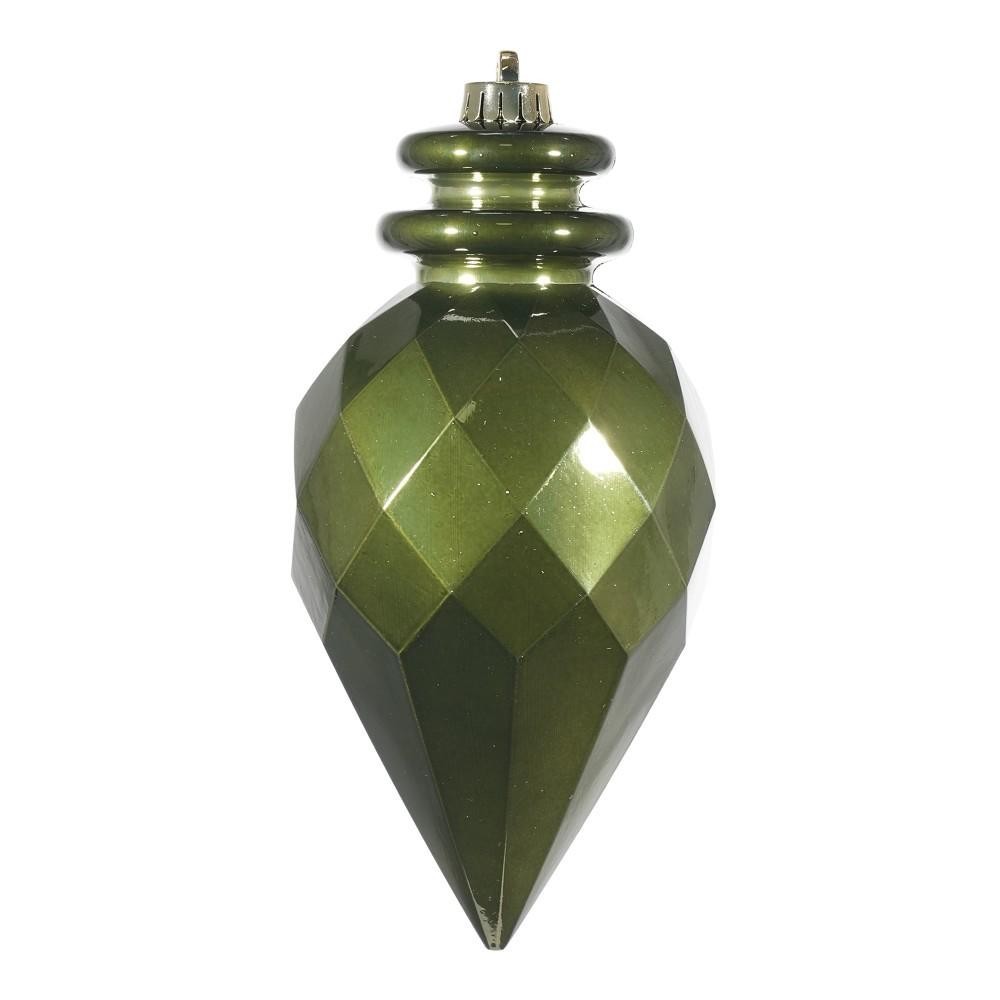 ORNAMENTO PLASTICA CM.11,5x25 VERDE MUSCHIO